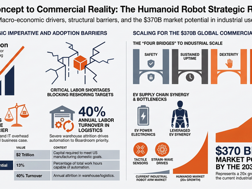 From Concept to Commercial Reality: Humanoid Robots Crossing the Chasm to Address the Great Reshoring Challenge