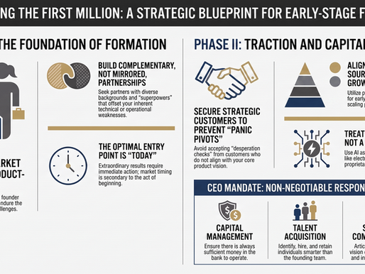 The Blueprint to the First Million: Strategic Insights on Scaling, Fundraising, and Surviving the AI Hype
