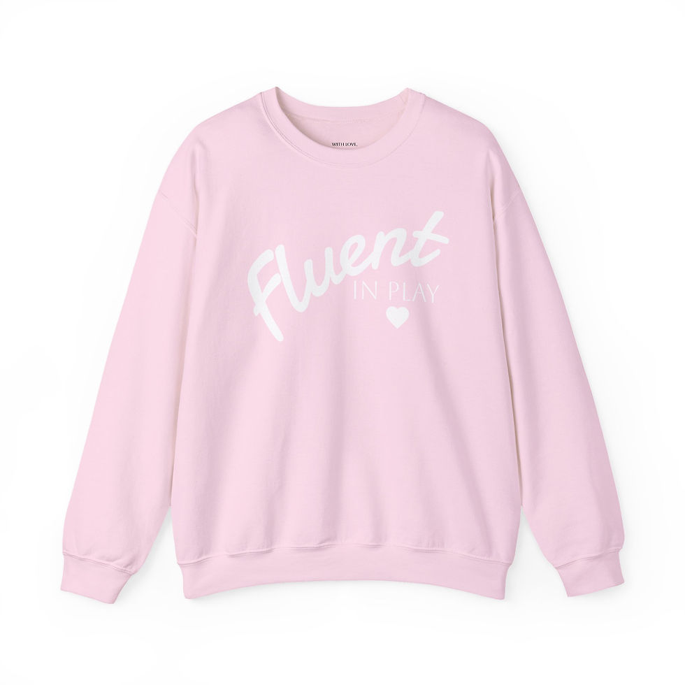 Thumbnail: Fluent in Play Adult Unisex Heavy Blend™ Crewneck Sweatshirt