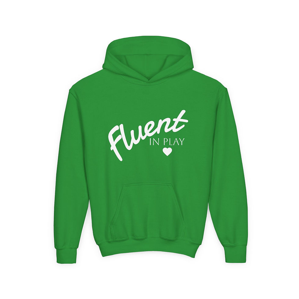 Thumbnail:  Fluent in Play Heavy Blend™ Youth Hoodie 