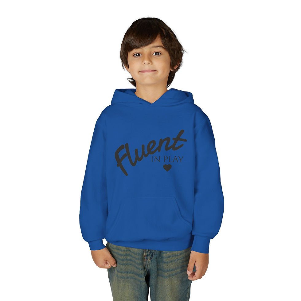 Thumbnail:  Fluent in Play Heavy Blend™ Youth Hoodie 