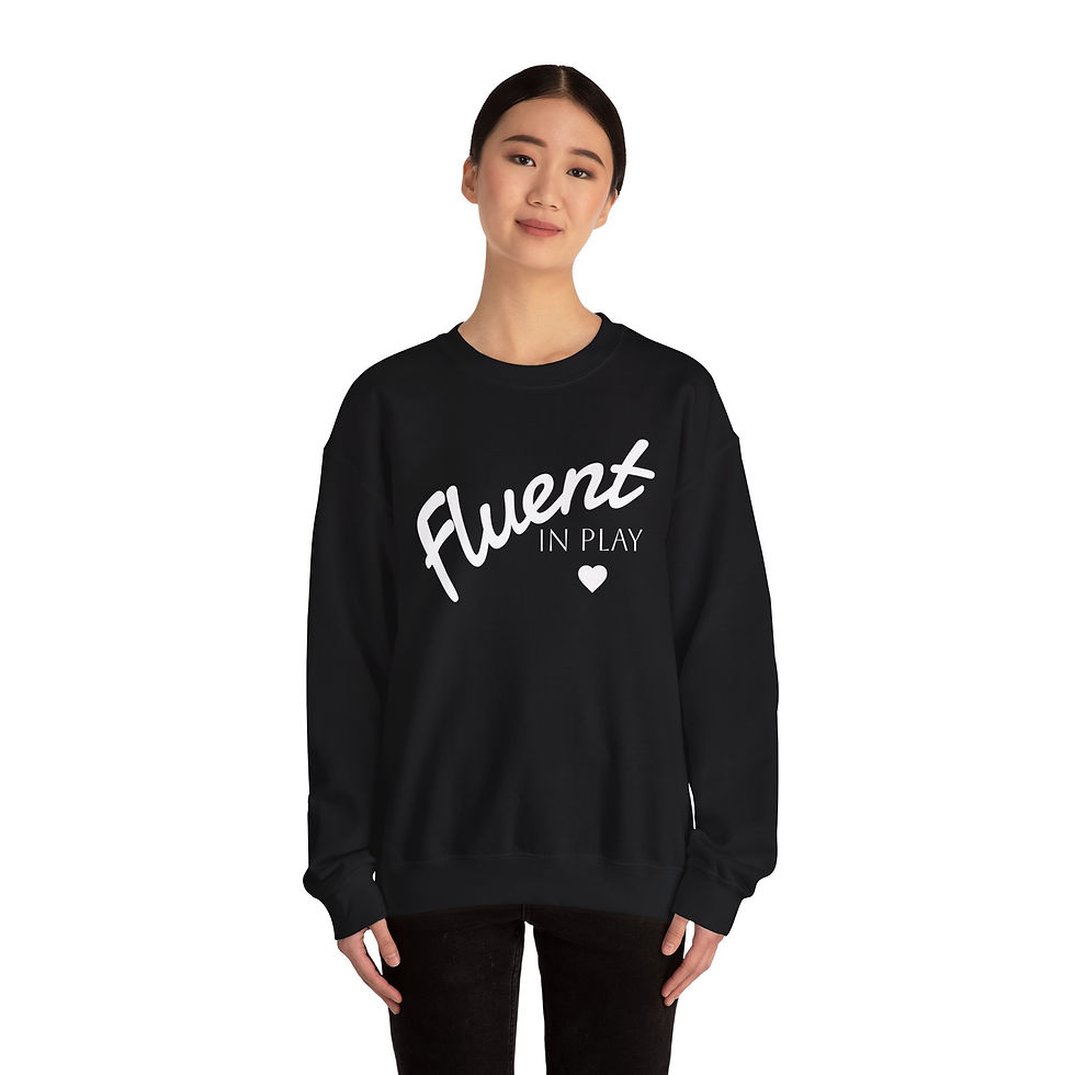 Thumbnail: Fluent in Play Adult Unisex Heavy Blend™ Crewneck Sweatshirt