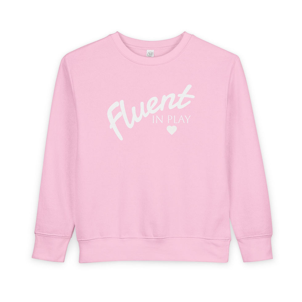 Thumbnail: Fluent in Play Toddler Crewneck Sweatshirt