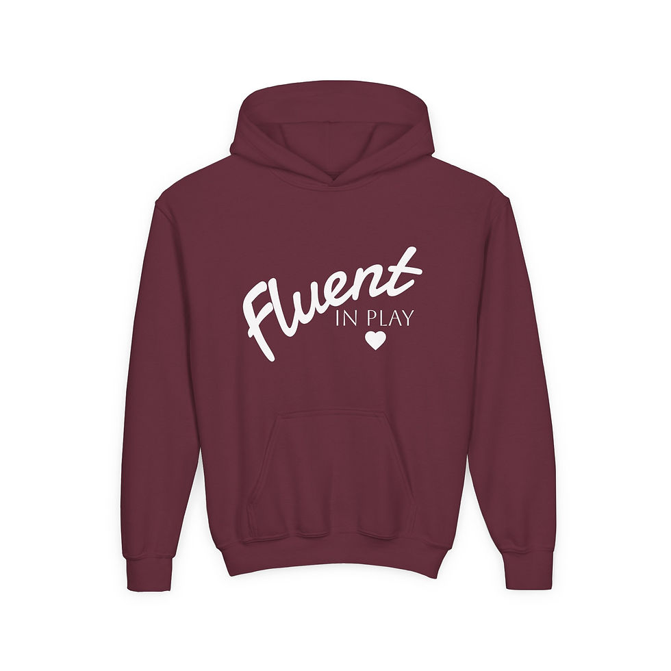 Thumbnail:  Fluent in Play Heavy Blend™ Youth Hoodie 