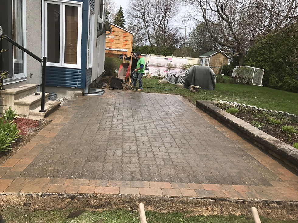 patio en pavé