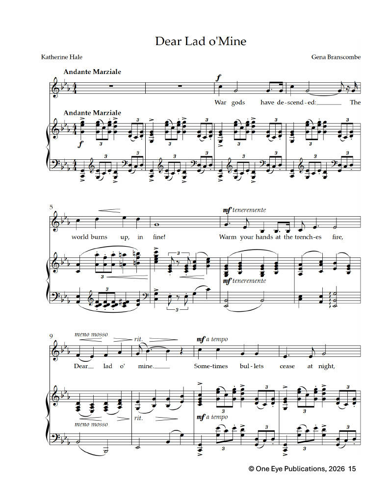 Thumbnail: The Songs of Gena Branscombe (Low voice)