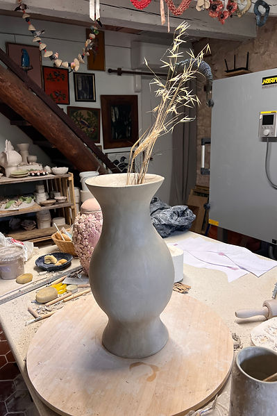 Urne vase fabrication artisanale atelier création hommage