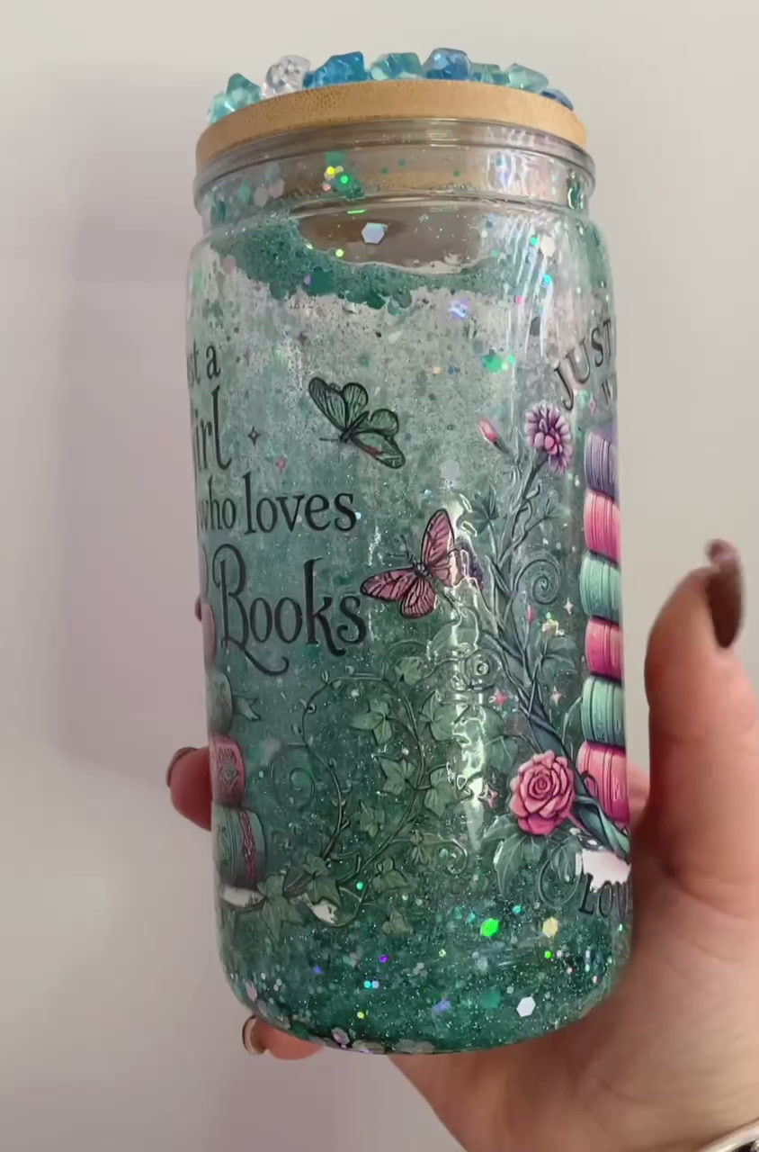 Miniatura: Snow Globe Tumbler Book Lover