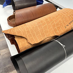 Leathers for saddle making