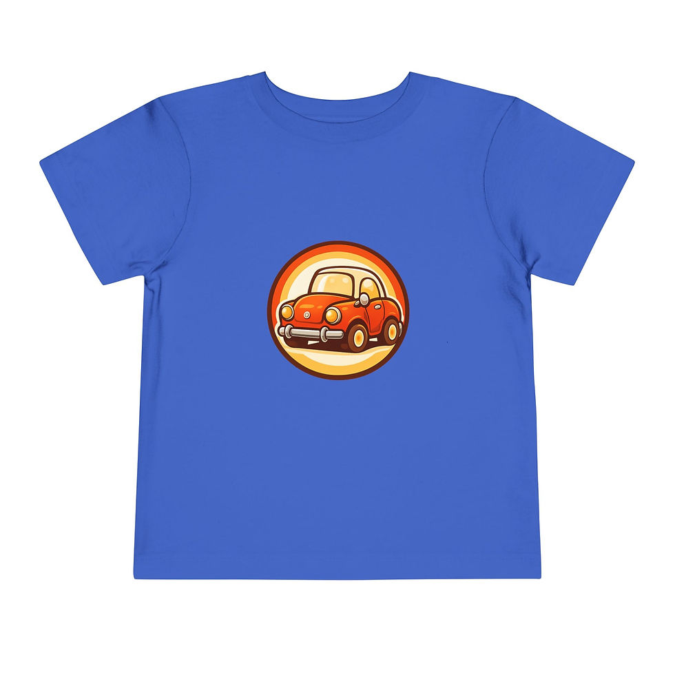 Thumbnail: Toddler Tee - Retro Red Car Graphic