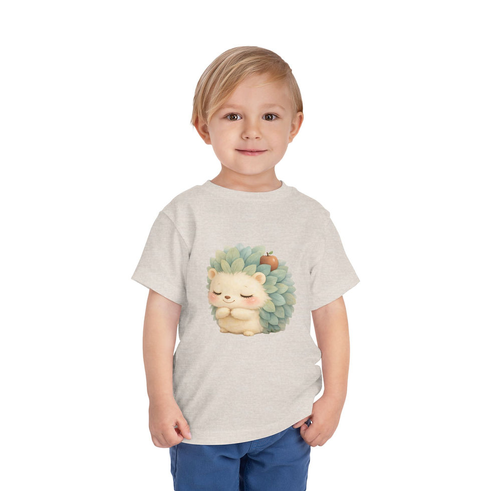Thumbnail: Cute Sleeping Hedgehog Toddler Tee — Adorable Baby Animal Shirt