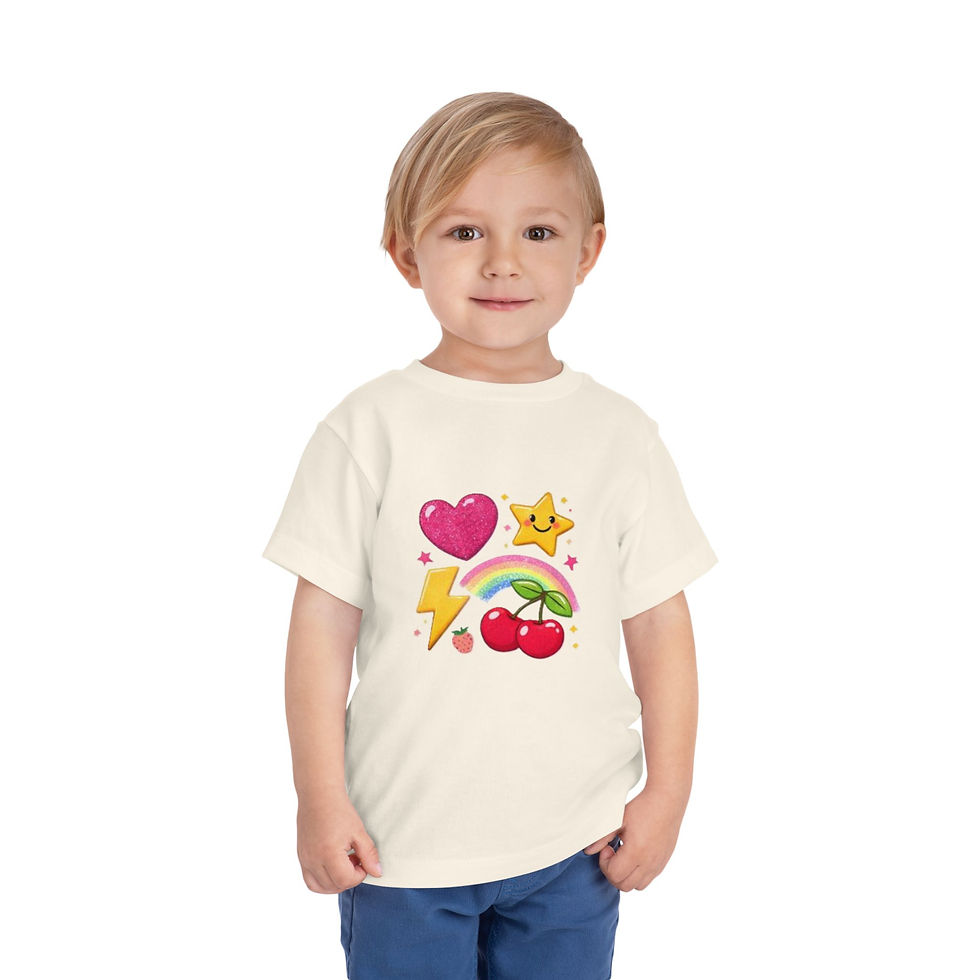 Thumbnail:  Cute Rainbow, Stars & Cherries Graphic