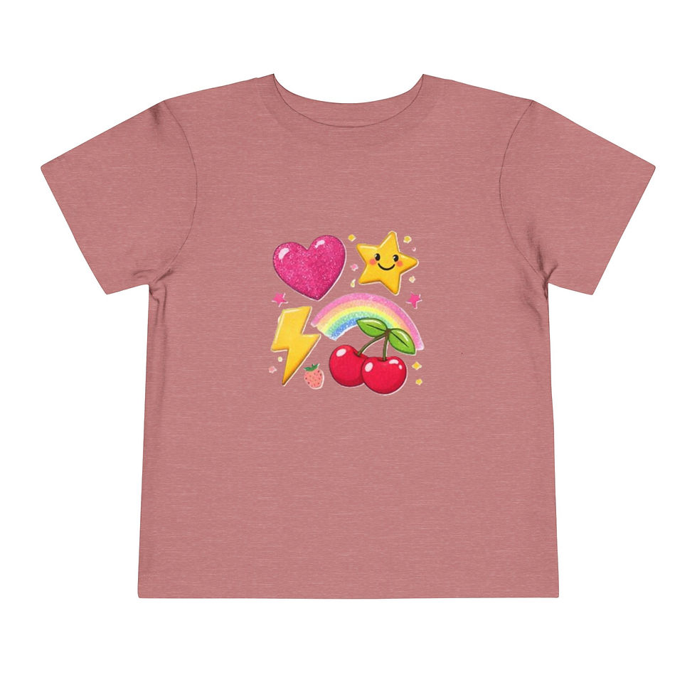 Thumbnail:  Cute Rainbow, Stars & Cherries Graphic