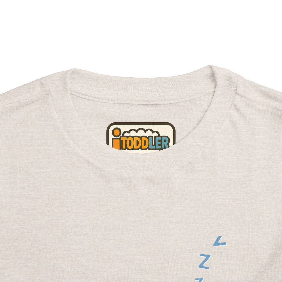 Thumbnail: Toddler Tee — "Bronto-Snore-us" Sleeping Dinosaur Cute Kids Shirt