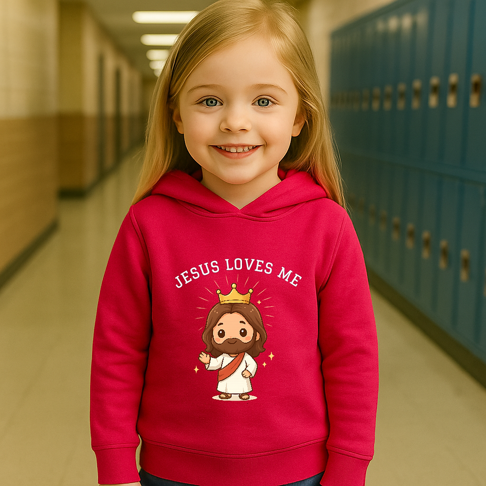 Thumbnail:  Jesus Loves Me Hoodie for Girls 🕊️✝📖