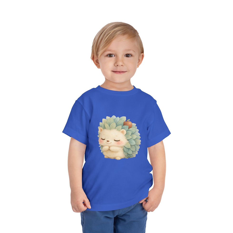 Thumbnail: Cute Sleeping Hedgehog Toddler Tee — Adorable Baby Animal Shirt