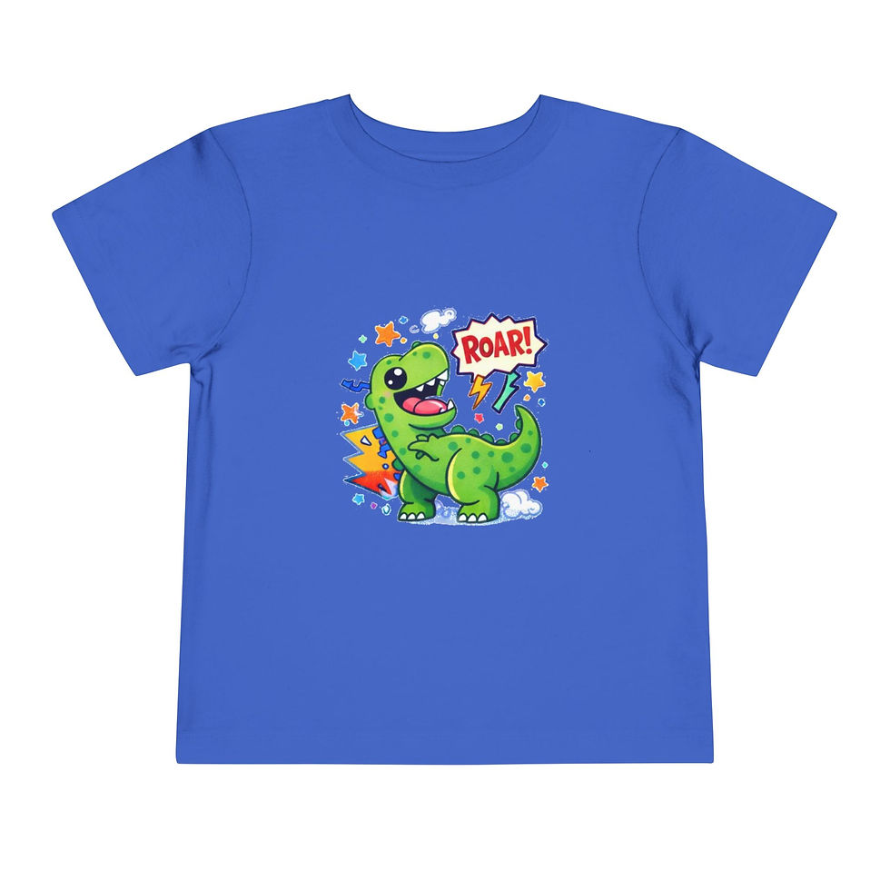 Thumbnail: Cute Green Dinosaur Short Sleeve Shirt