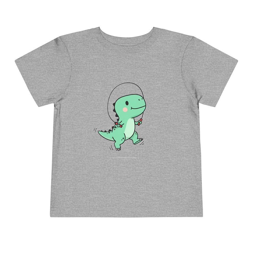 Thumbnail: Toddler Tee — Cute Walking Dino Graphic Shirt