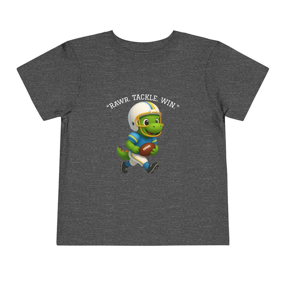 Thumbnail: 🏈Rawr Tackle Win" Dino Football Shirt