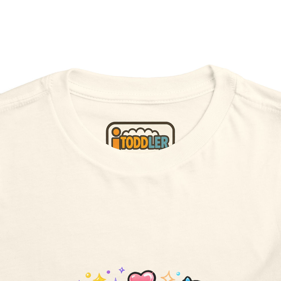 Thumbnail: Toddler Tee — Cute Puppy & Kitten Love Graphic