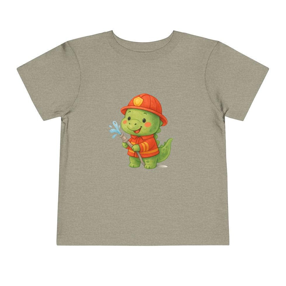 Thumbnail: Firefighter Dino Tee # 2 🦖🚒