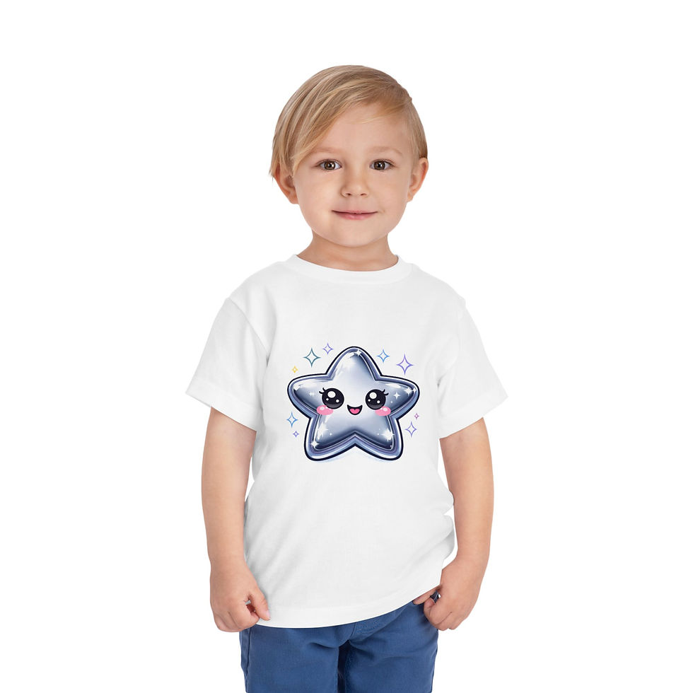 Thumbnail: Cute Kawaii Smiling Star Toddler Tee