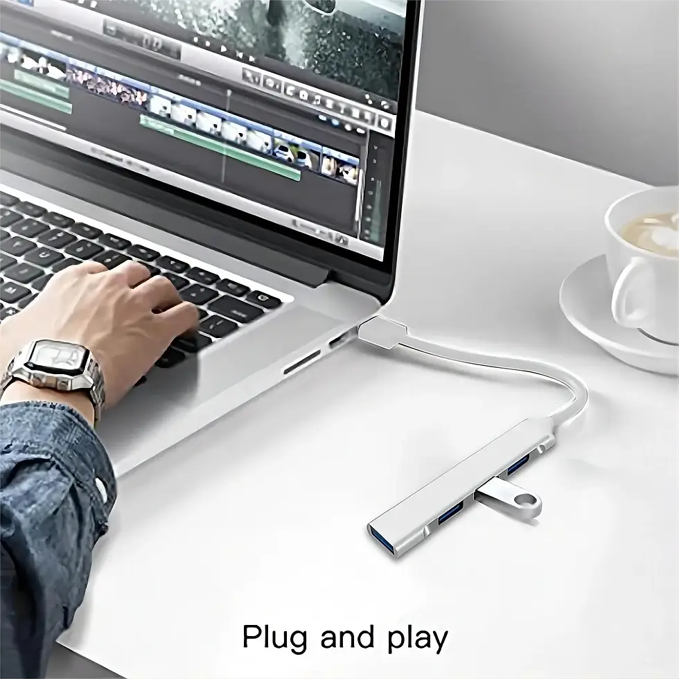 Thumbnail: 4 Ports USB HUB TYPE C Hubs USB C Docking Station USB 3.0 Splitter OTG Adapter 5