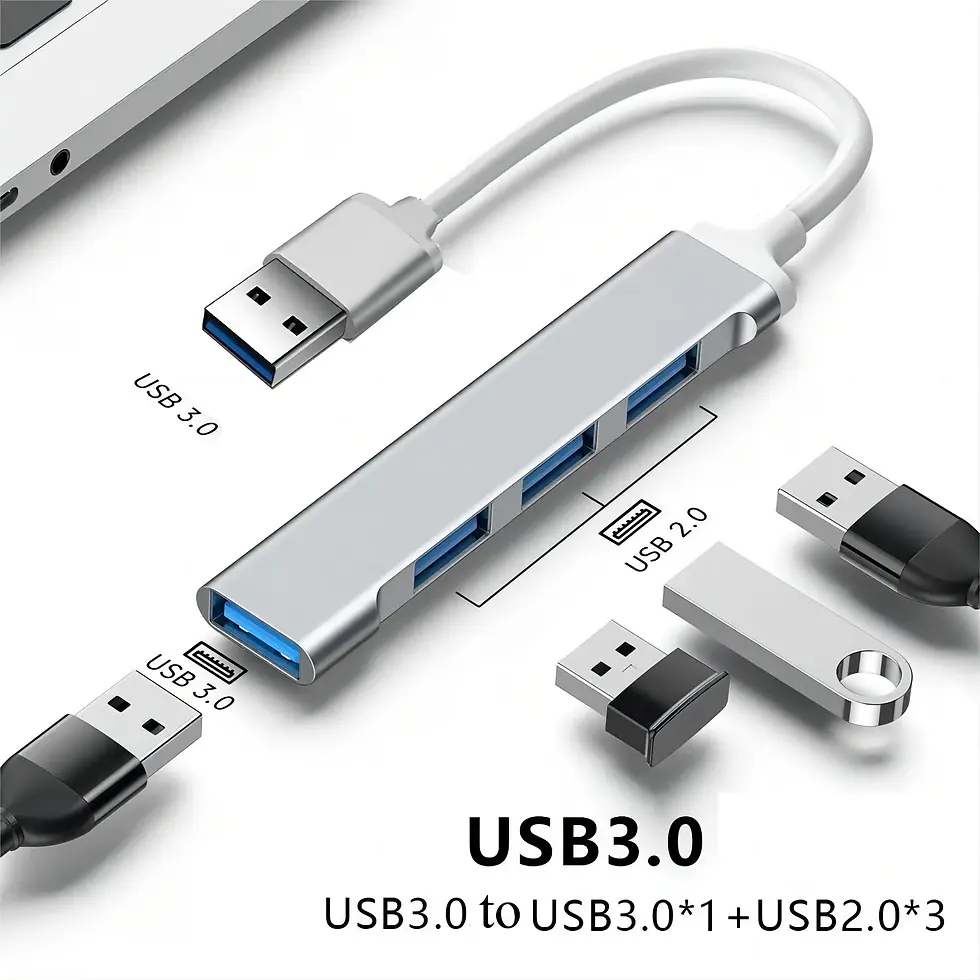 Thumbnail: 4 Ports USB HUB TYPE C Hubs USB C Docking Station USB 3.0 Splitter OTG Adapter 5