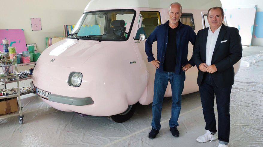 Erwin Wurm und Wolfram Kons