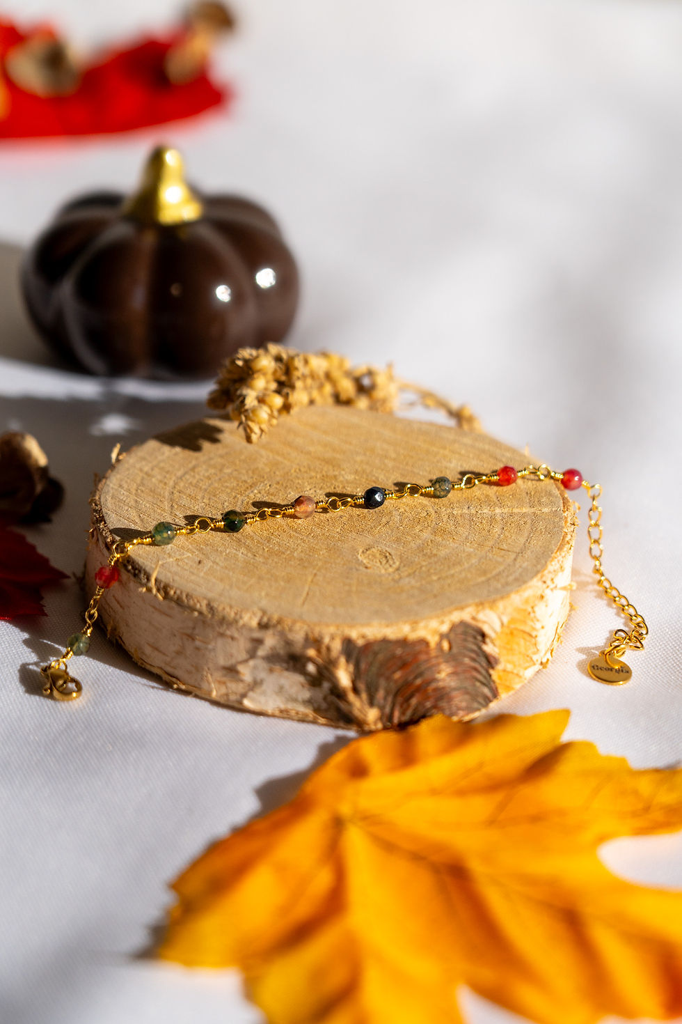 Bracelet Terre de Provence – Perles d’Agate Naturelles Multicolores