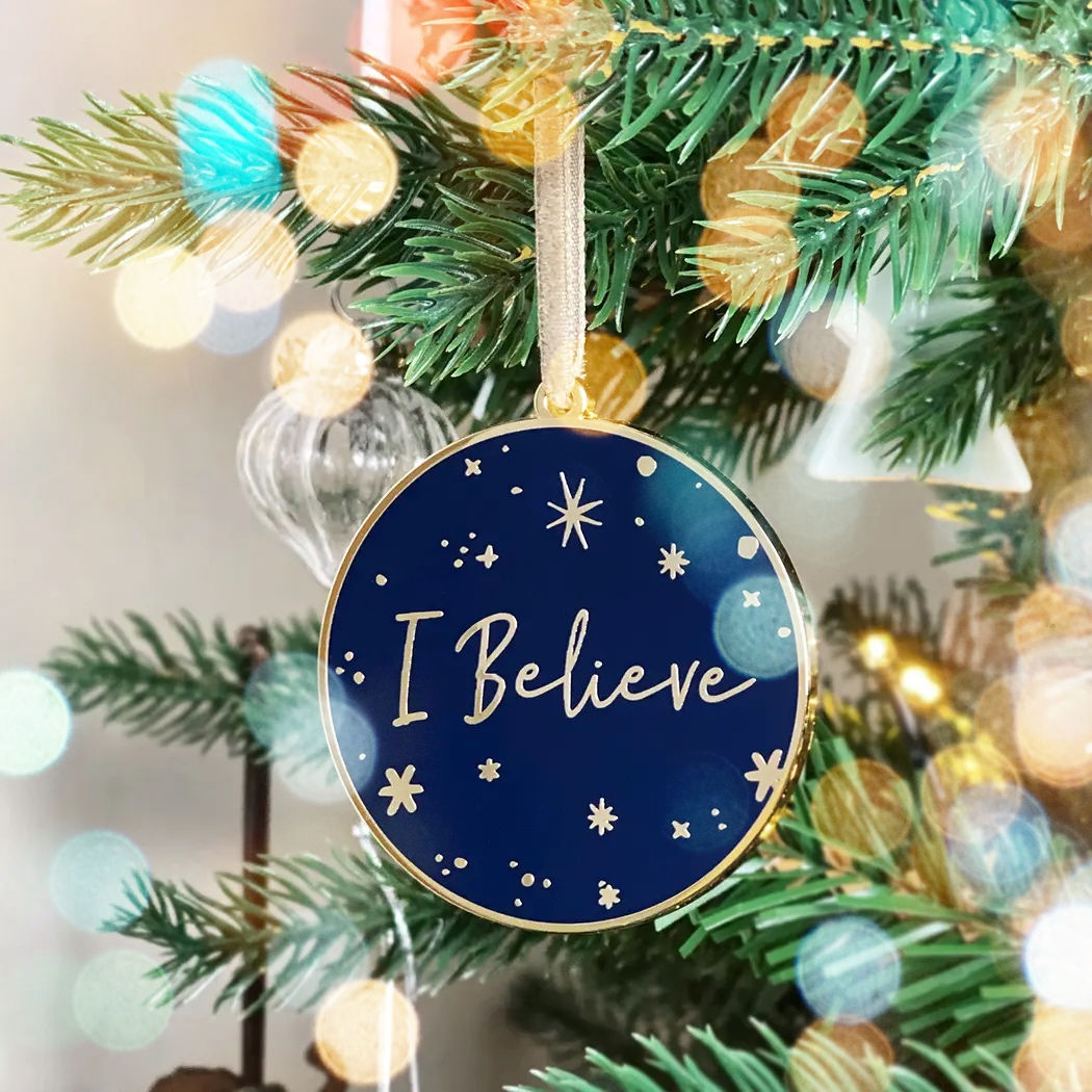 'I Believe' Christmas Tree Decoration
