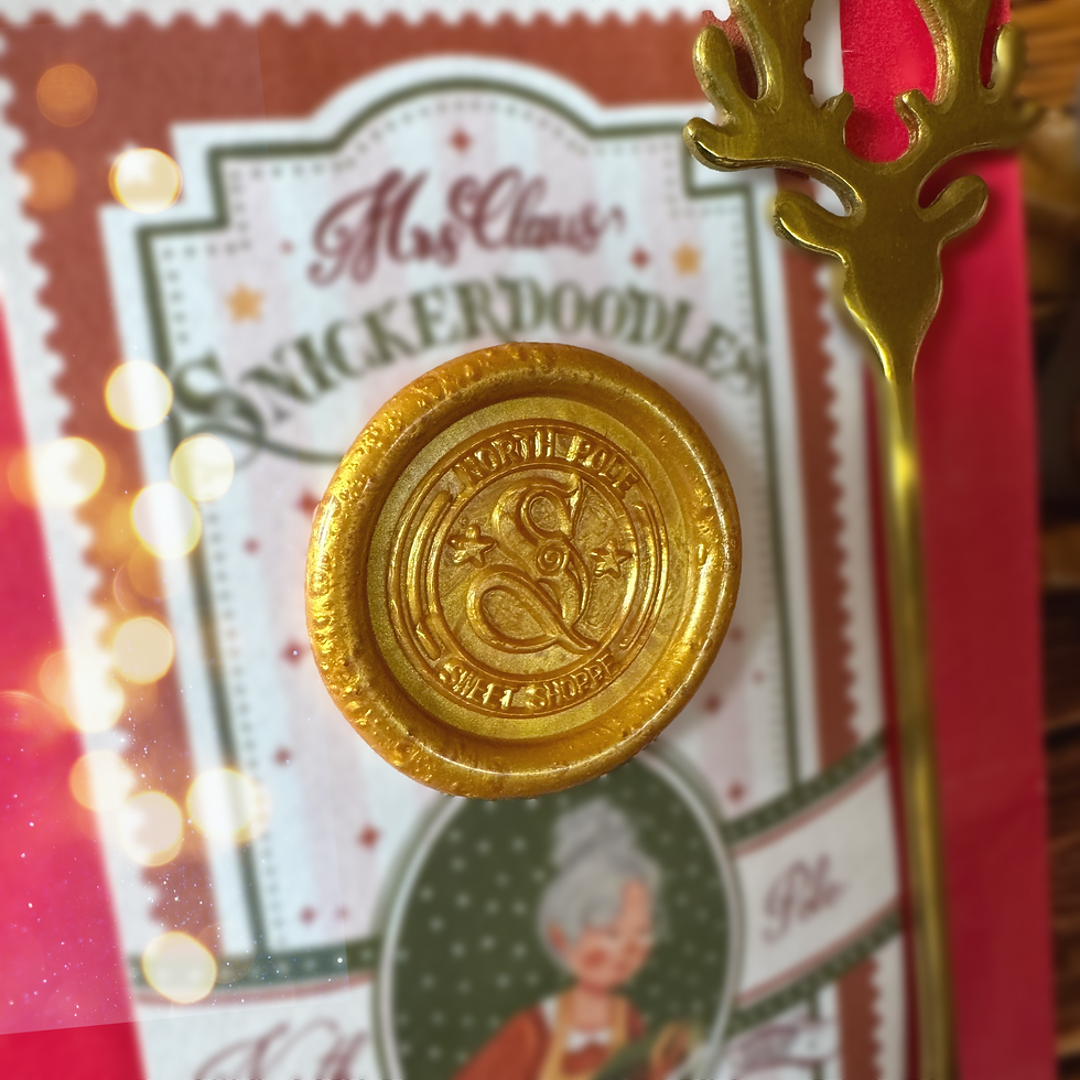Thumbnail: Snickerdoodles Festive Hot Chocolate with Gold spoon