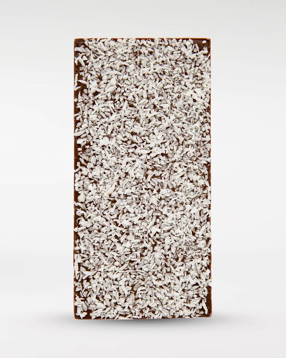 Thumbnail: Snickerdoodles Milk Choc Snow Dusted Coconut Bar