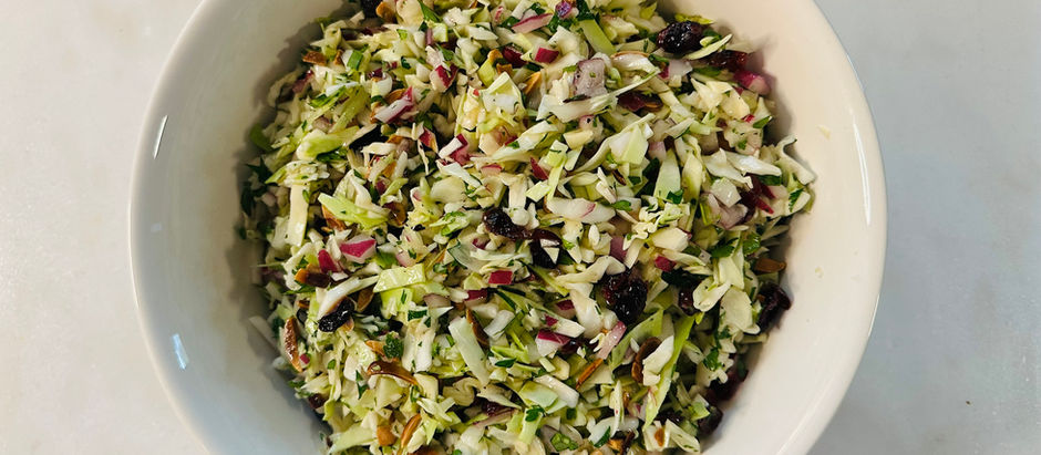 Healthy Thanksgiving Cabbage Slaw: BYOV Thanksgiving Edition