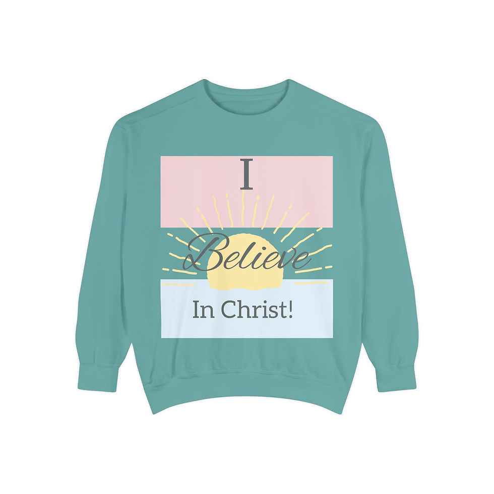 Thumbnail: I Believe In Christ Unisex Sweatshirt 