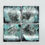 Thumbnail: Set of 4 4"x4" Ceramic Coasters with Metal or Wood Holder