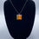 Thumbnail: 18" Painted Glass Cabochon Necklace