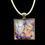 Thumbnail: 18" Painted Glass Cabochon Necklace