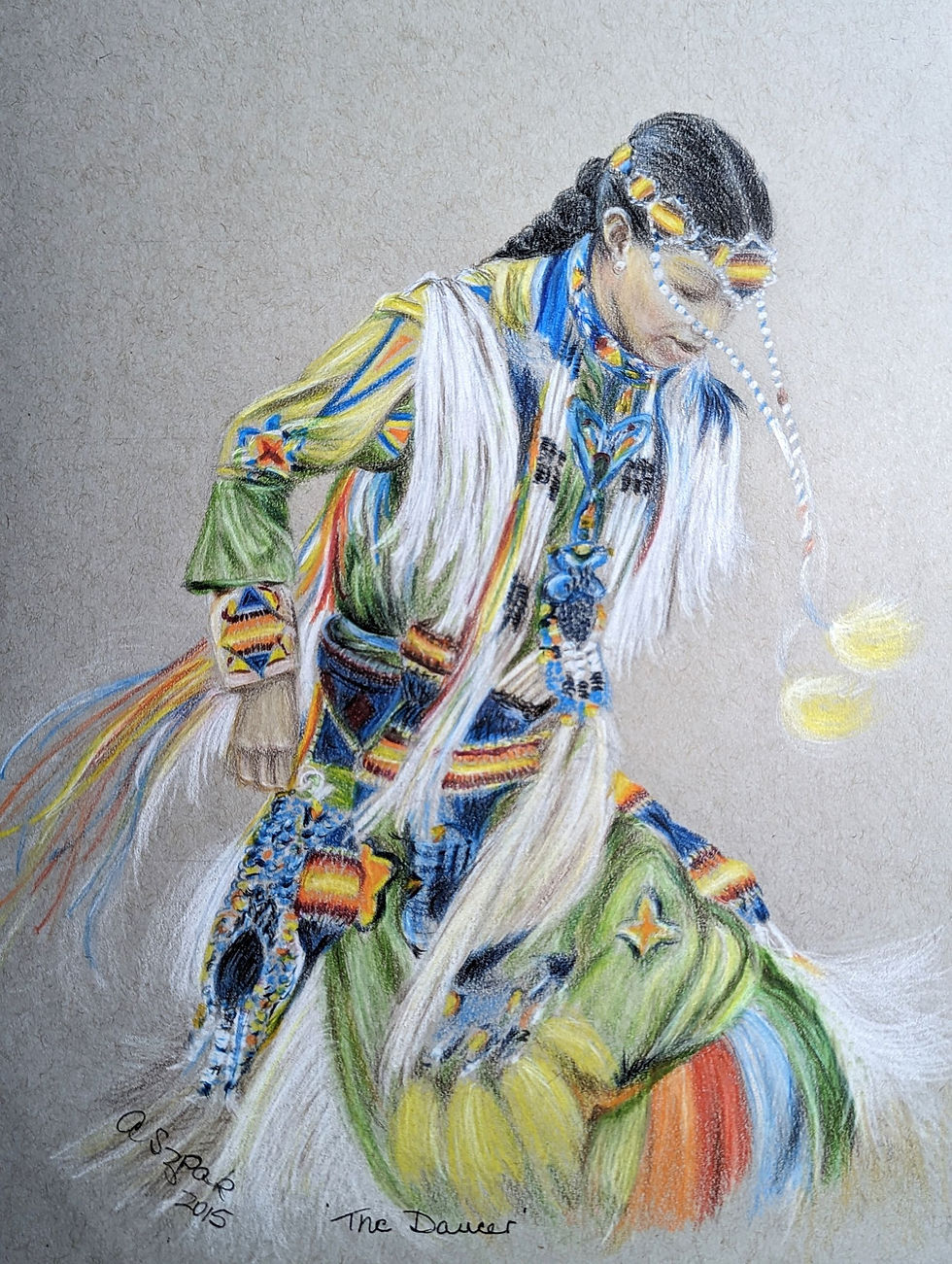 The Dancer Coloured Pencil