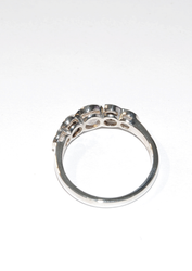Smokey Quartz and Rose Quartz Sterling Silver Ring
