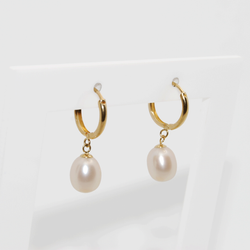 Fresh Water Pearl Huggies