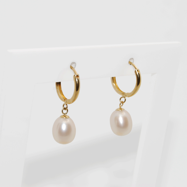Fresh Water Pearl Huggies