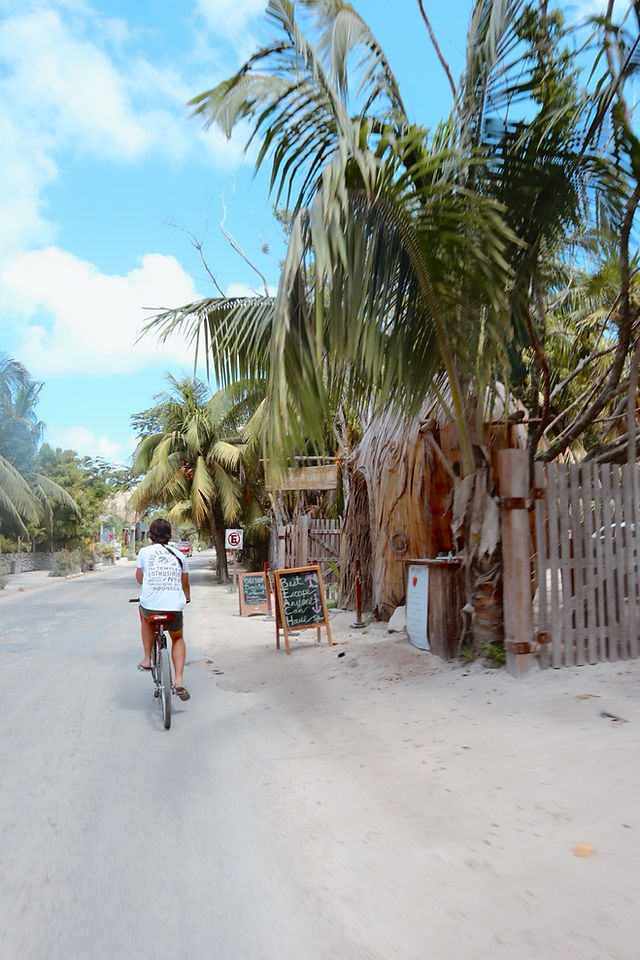 Fietsen in Tulum Mexico, Ongekende Weg