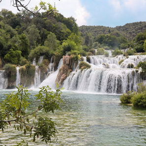 De Krka watervallen in het Krka National Park
