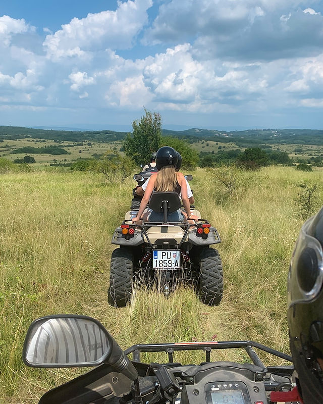 Activiteiten Rovinj Kroatië, quad tour door Istrië Kroatië, Ongekende Weg
