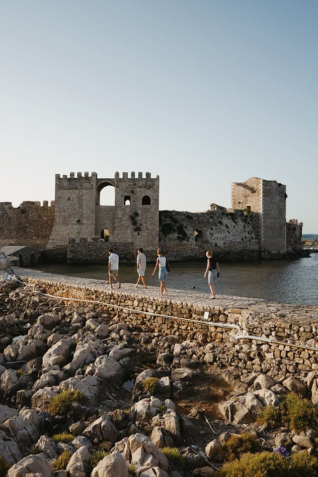 Kastelen Peloponnesos, Kasteel van Methoni, Methoni Griekenland, Ongekende Weg