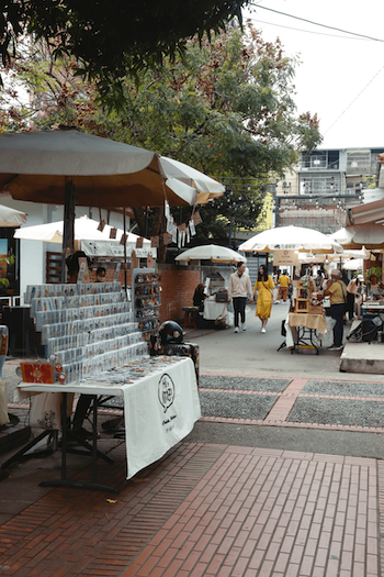 De markt in het hippe Shen Ji New Village