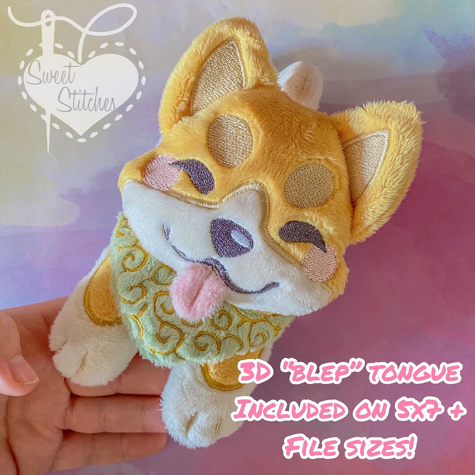 Thumbnail: Kawaii Shiba Inu ITH Embroidery Files