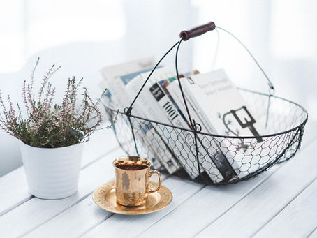 A basket filled with books --A Basket of Words