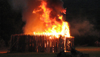 French Forts burning down down down